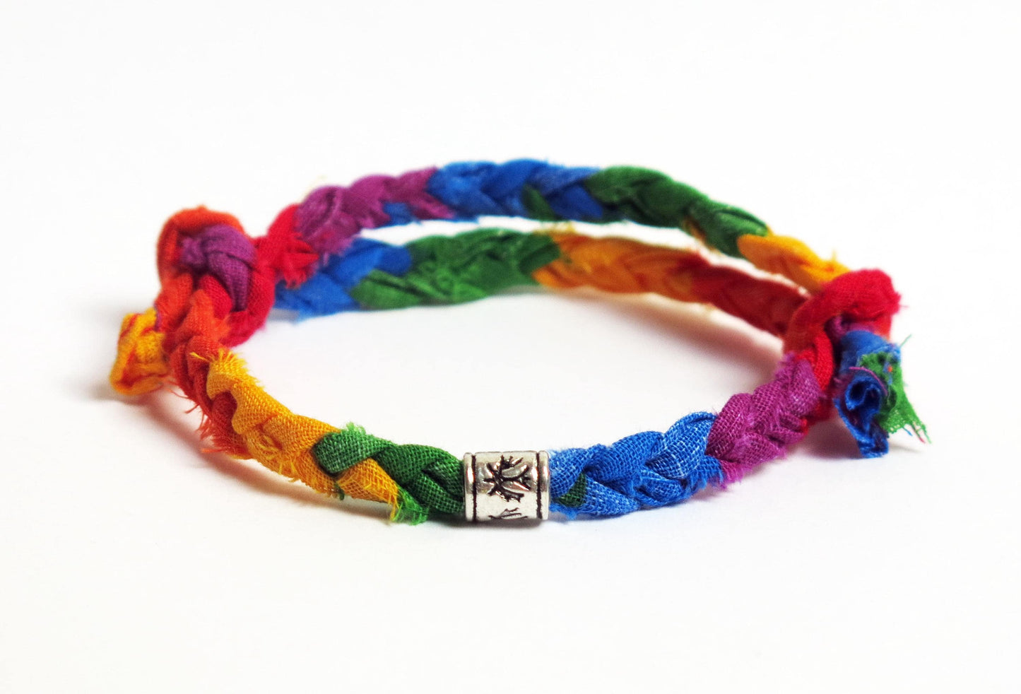 BANDANA PRIDE- Adjustable Bandana Cotton Bracelet | Handmade Boho Wristband | Unisex Sliding Knot Bracelet | Festival Gift