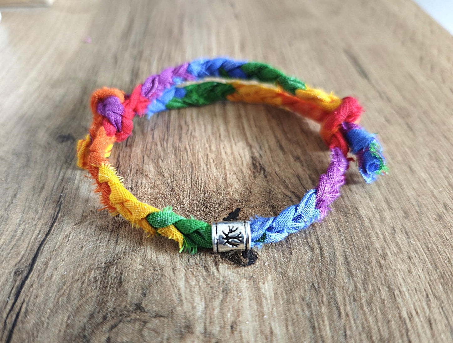 BANDANA PRIDE- Adjustable Bandana Cotton Bracelet | Handmade Boho Wristband | Unisex Sliding Knot Bracelet | Festival Gift