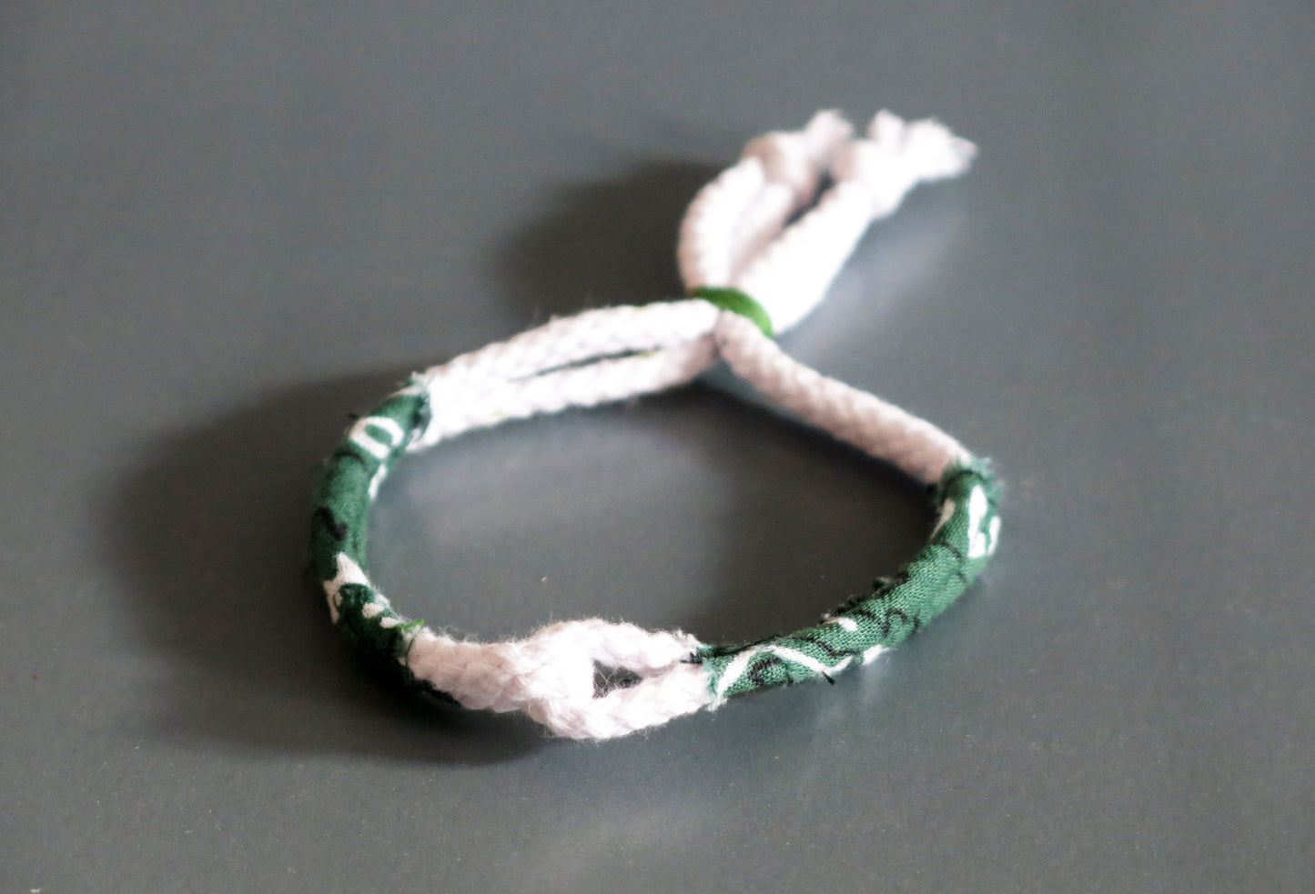 BANDANA MI - Adjustable cotton bracelet with bandana stripe