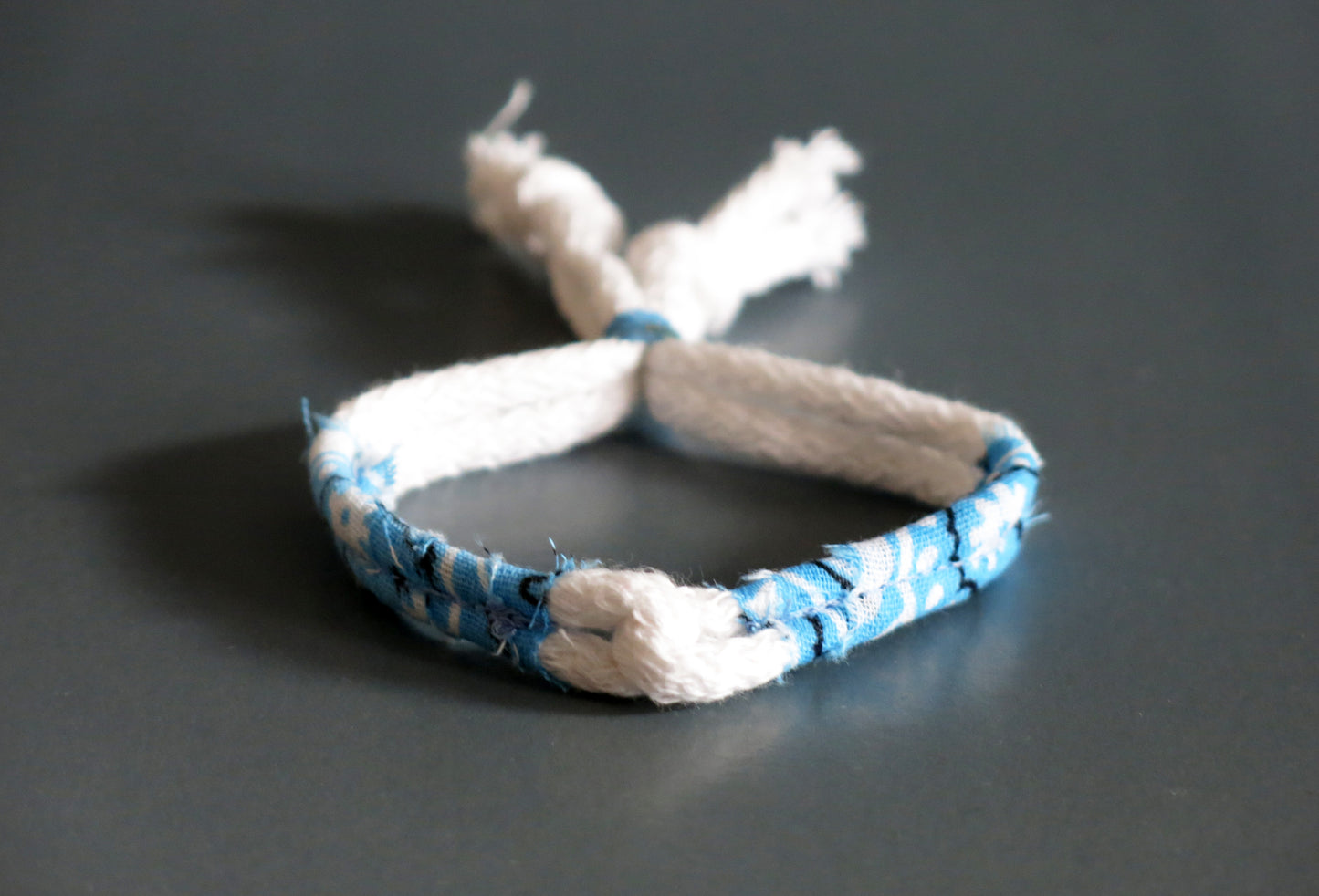 BANDANA MI - Adjustable cotton bracelet with bandana stripe