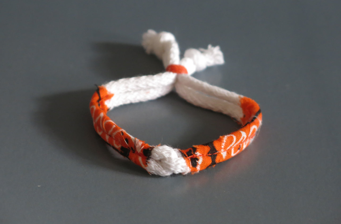 BANDANA MI - Adjustable cotton bracelet with bandana stripe