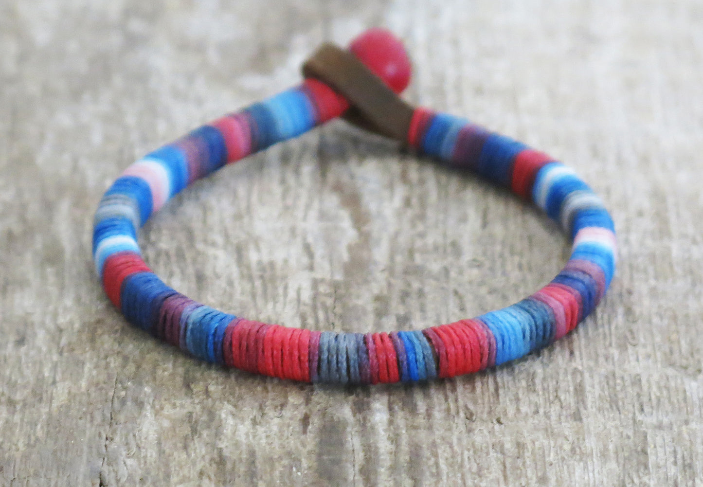 JULIO – Multicolored Surfers Leather Bracelet | Beach Style Bracelet | Unisex Beach Jewelry | Surfer Bracelet