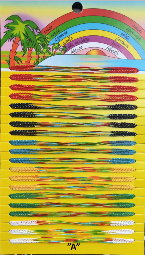 Wishes on a Wrist - Set of 80 Brazilian Lucky Bracelets Display