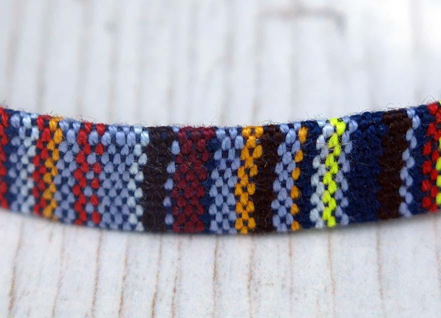 ETHNIC - Handmade Ethnic Peruvian Bracelet | Adjustable Woven Friendship Jewelry | Boho Chic Unisex Accessory