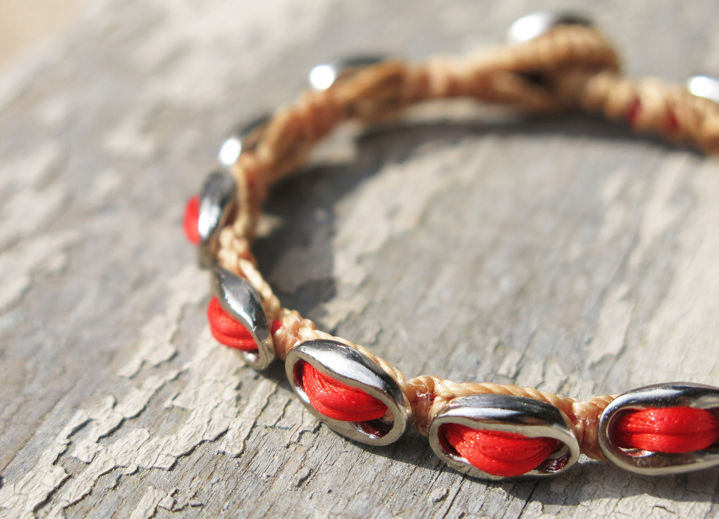 MARCO - Knotted Bracelet with coffee beans