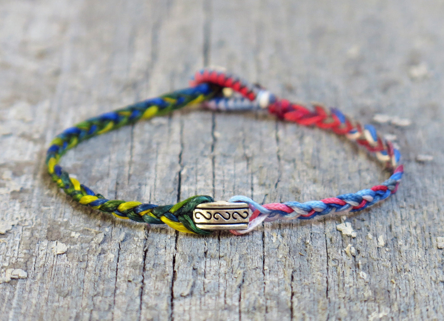 BALI - Handmade Rainbow Waxed Rope Bracelet