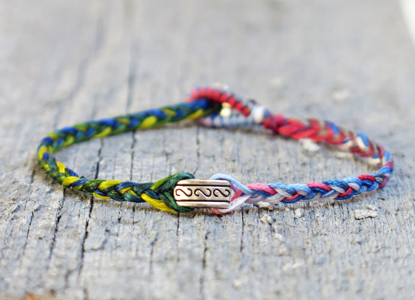 BALI - Handmade Rainbow Waxed Rope Bracelet