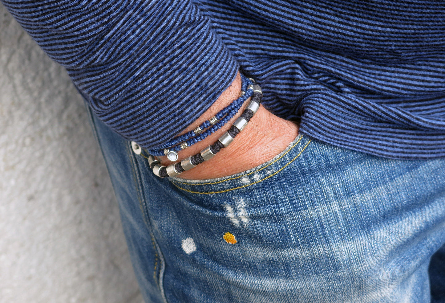 BORN DBL - Knotted wrap Bracelet