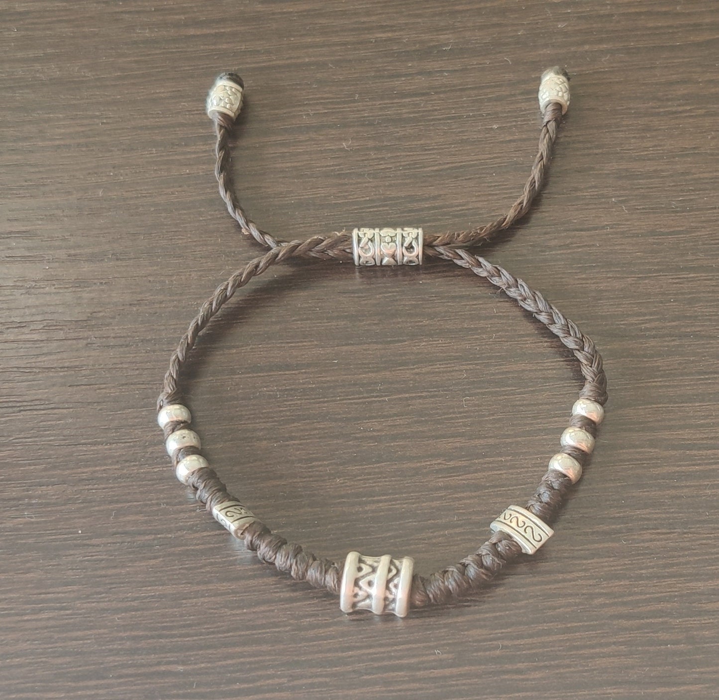 ALFREDO - Handmade Adjustable Waxed Rope Bracelet