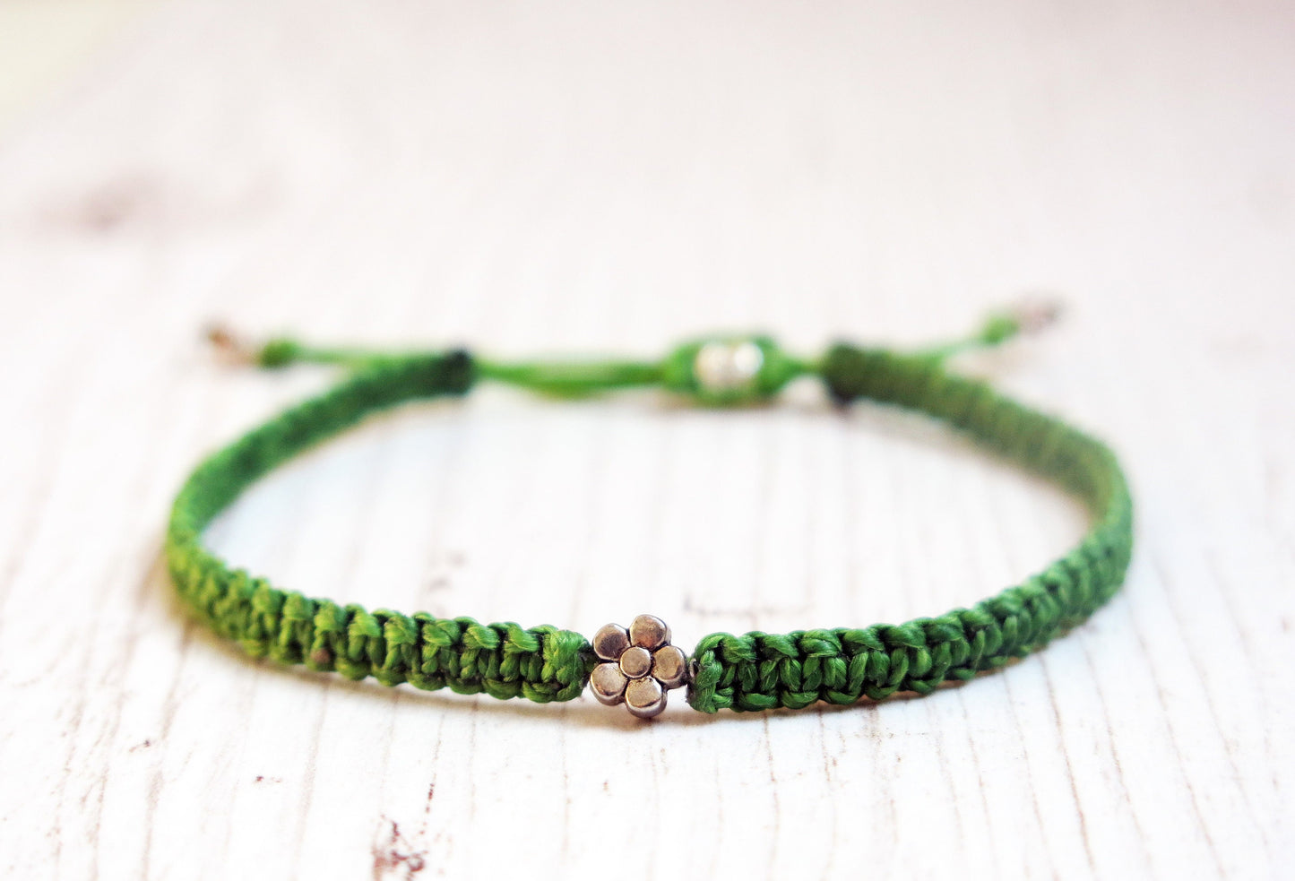 NICOLAS - Minimalist bracelet with adjustable sliding knot for closure
