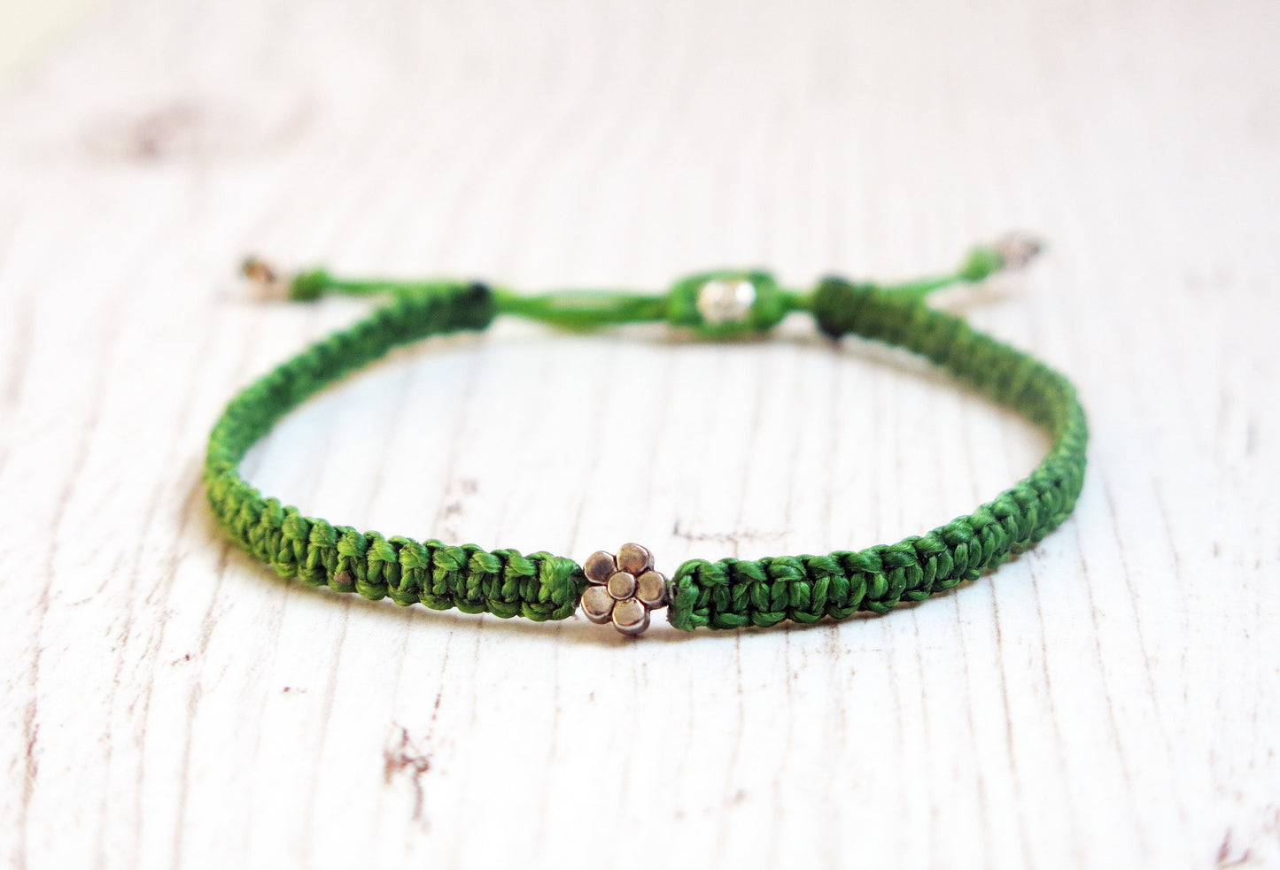 NICOLAS - Minimalist bracelet with adjustable sliding knot for closure