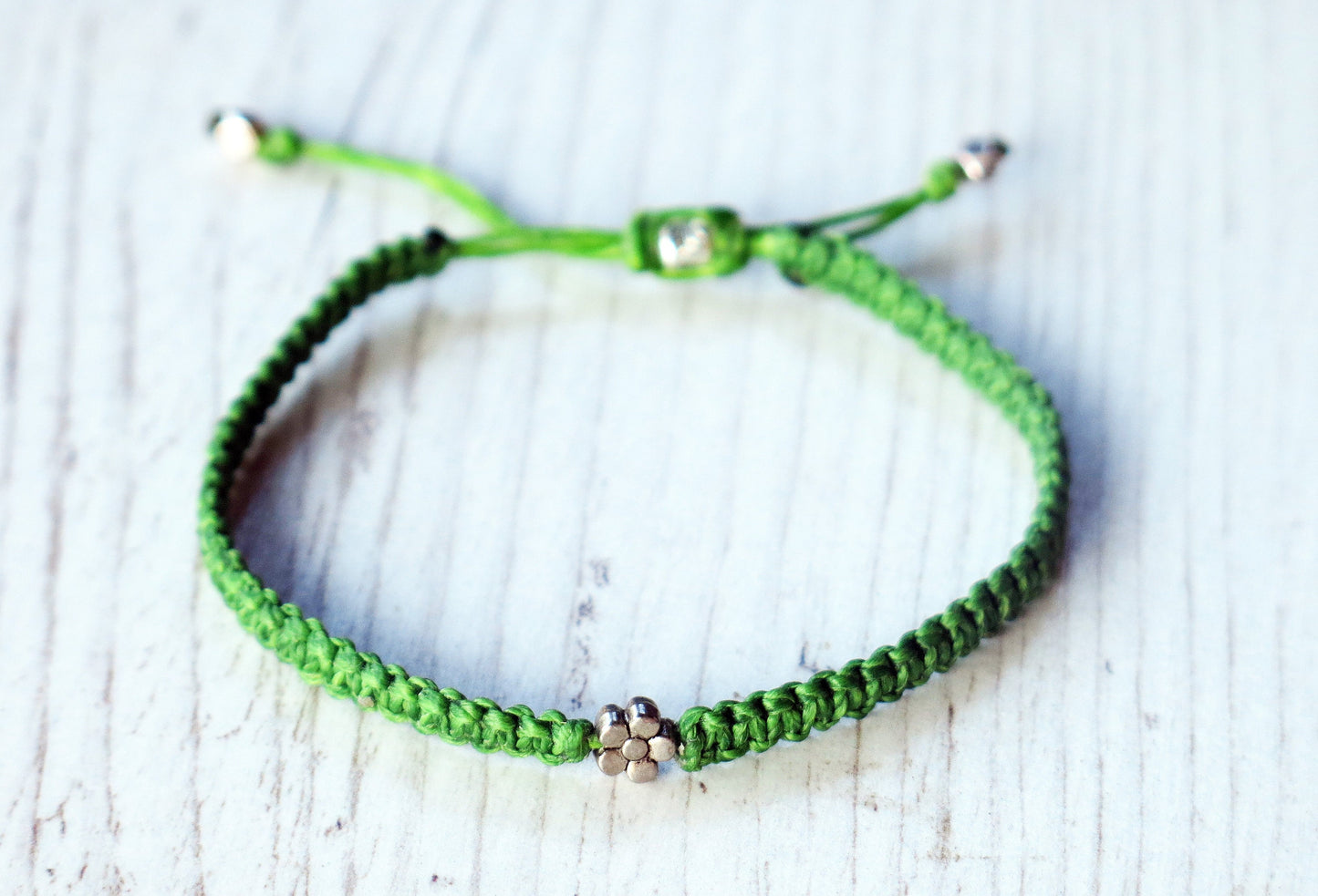 NICOLAS - Minimalist bracelet with adjustable sliding knot for closure