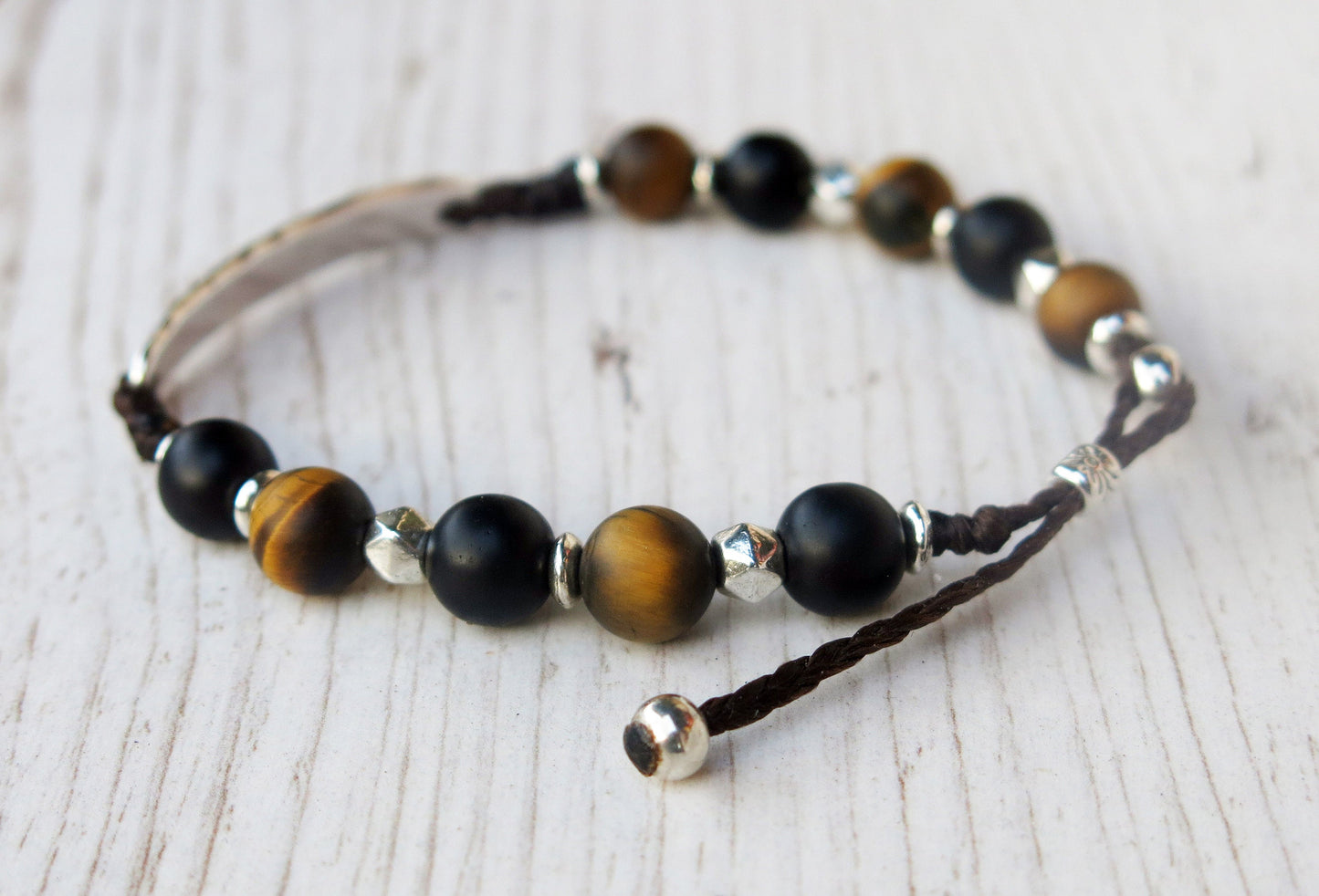 CARPE DIEM - Beaded charm bracelet