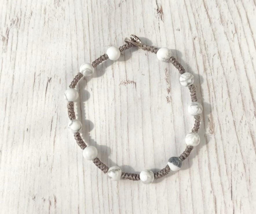 QUINCY - Urban style knotted bracelet with beads