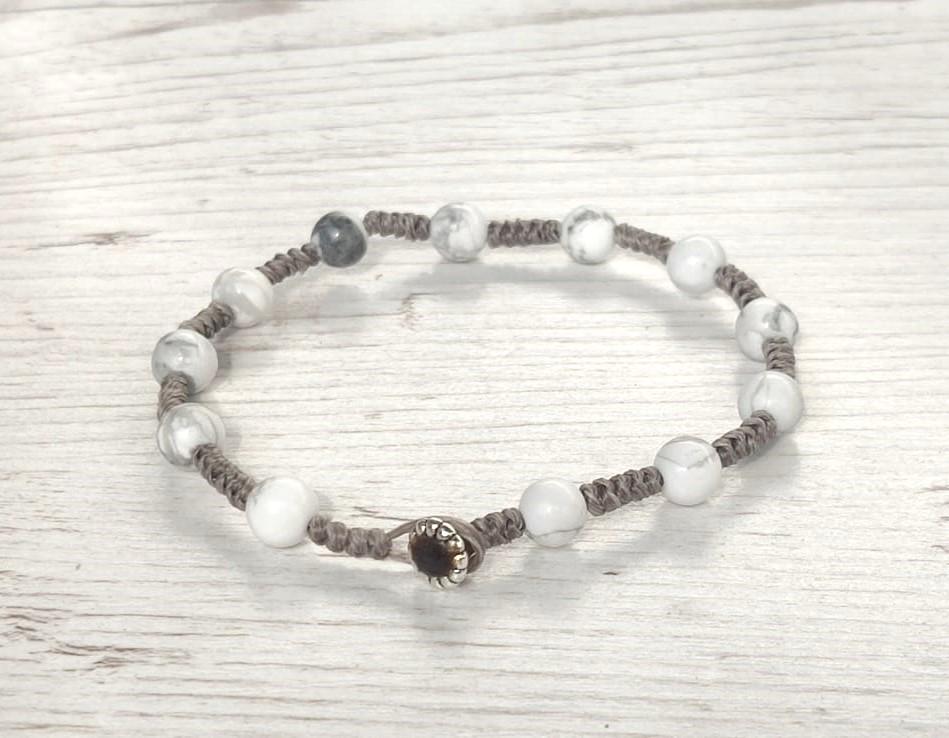 QUINCY - Urban style knotted bracelet with beads