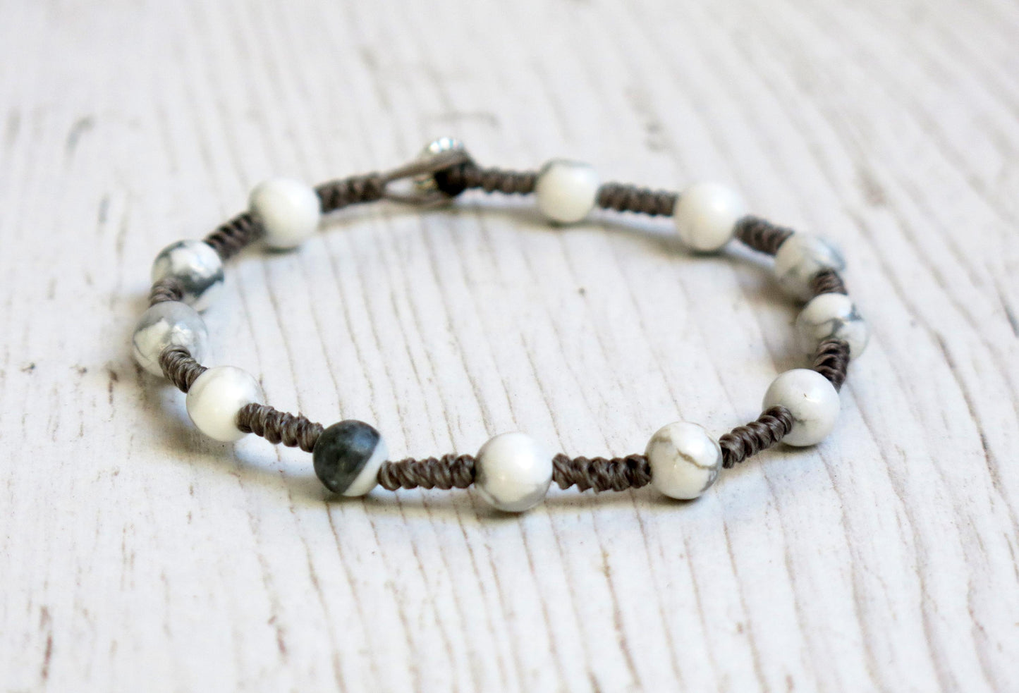 QUINCY - Urban style knotted bracelet with beads