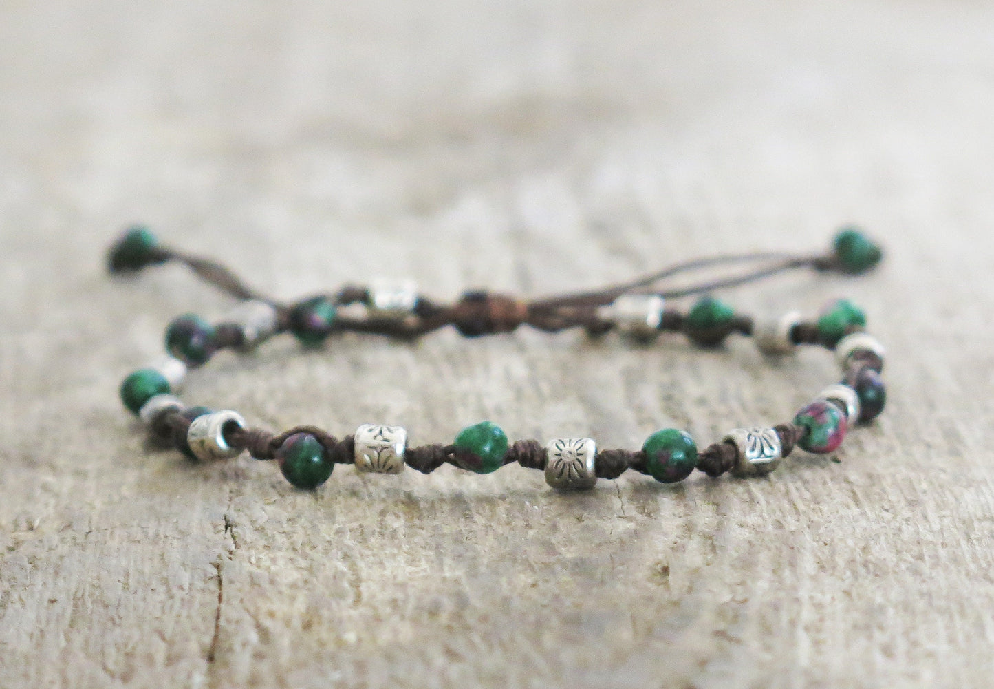 JULIAN - Tibetan style knotted Bracelet with Beads