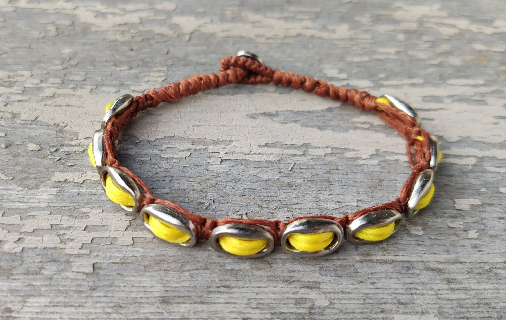 MARCO - Knotted Bracelet with coffee beans