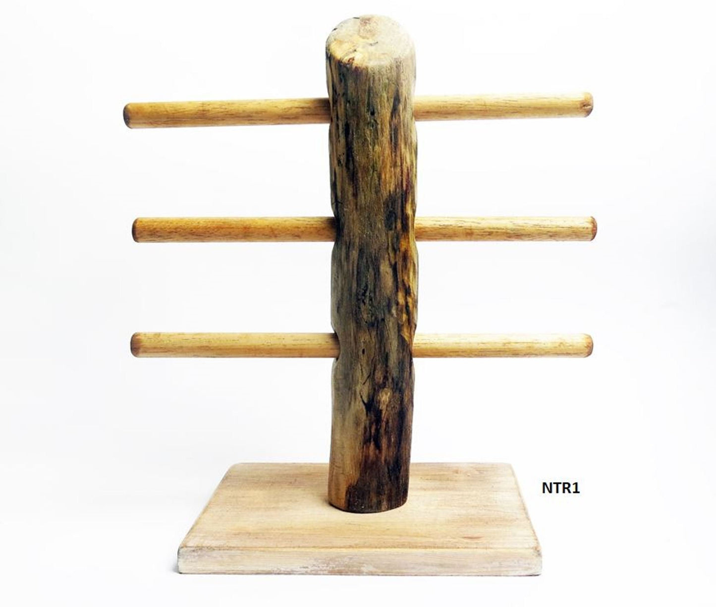 Raw Wood Bracelet Display